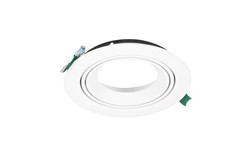 Ludospot 111 boitier rond 180 cardan blanc