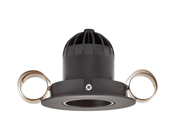 Encastré 1901 noir orientable 2700k faisceau intensif dim 230v