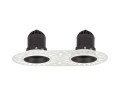 Encastré 1901 noir trimless double fixe 4000k faisceau intensif dim 230v ip65