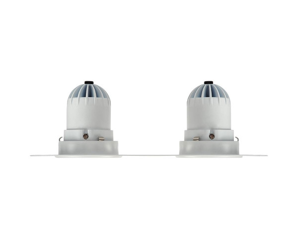 Encastré 1901 blanc trimless double fixe 2700k faisceau intensif dim dali