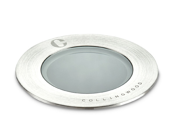 Encastré rond basse luminance diffuseur intégré, inox 316, 2w, 34°, 4000k, ip68