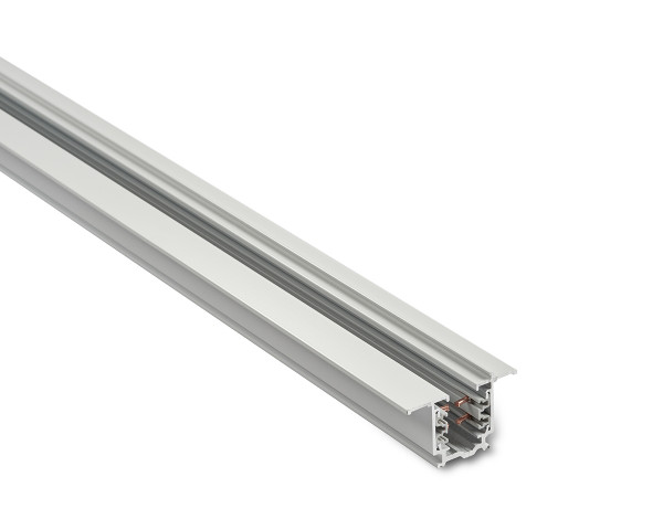 Rail encastrable blanc 2m