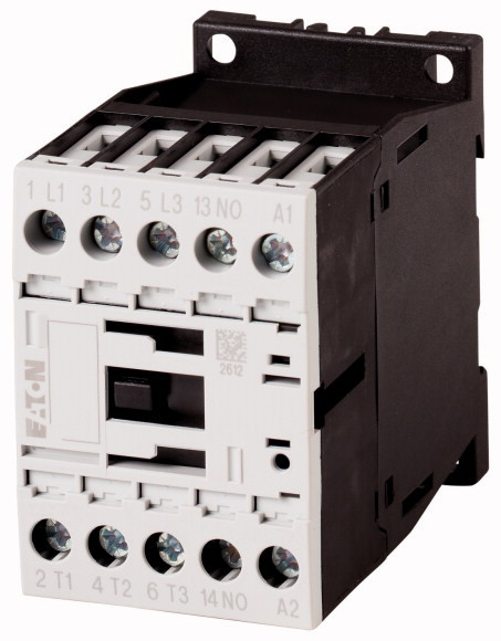 Contacteur de puissance, tripolaire + 1 contact à fermeture, 4 kw/400 v/ac3 (dilm9-10(*v60hz))