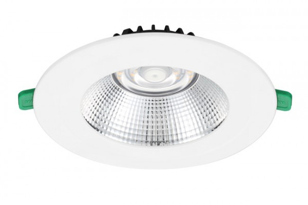 Downlight led - insaver slim rond ugr19 ip44 diamètre 175 9w 1050lm 830 cl