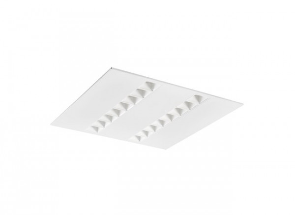 Luminaires tertiaire et scolaire encastrés - optix luminaire led encastré 600x600mm 2 lignes 26w 3450lm 830 blanc