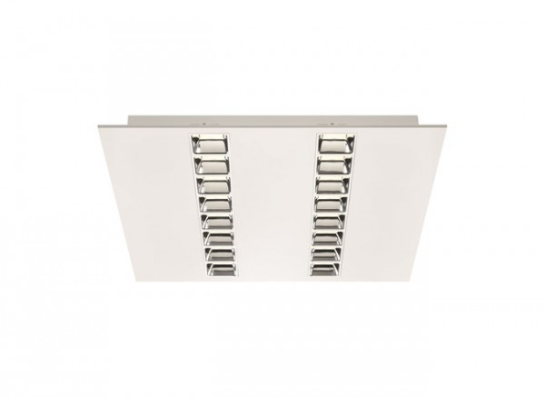 Luminaires tertiaire et scolaire encastrés - optix luminaire led encastré 600x600mm 2 lignes so 23w 2900lm 830 aluminium