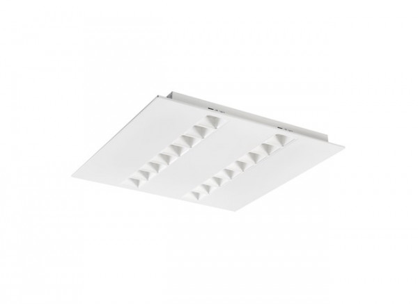 Luminaires tertiaire et scolaire encastrés - optix luminaire led encastré 600x600mm 2 lignes so 20w 2850lm 840 blanc