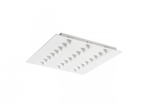 Luminaires tertiaire et scolaire encastrés - optix luminaire led encastré 600x600mm 3 lignes 24w 3450lm 840 blanc