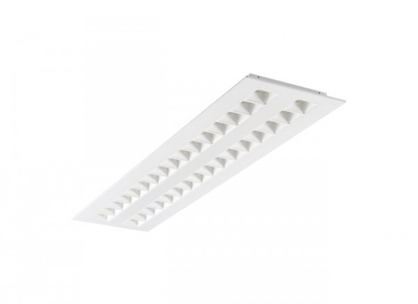 Luminaires tertiaire et scolaire encastrés - optix luminaire led encastré 1200x300mm 2 lignes 24w 3450lm 840 blanc