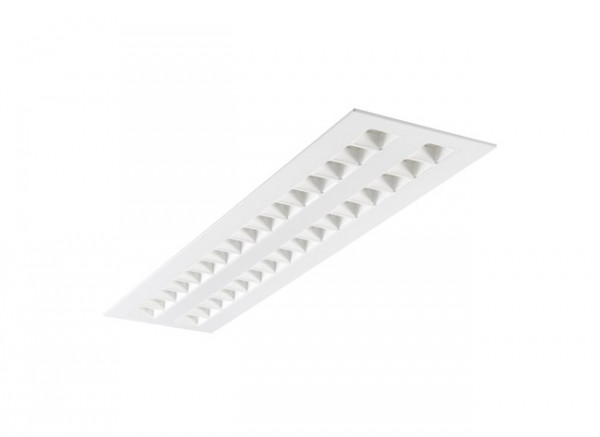 Luminaires tertiaire et scolaire encastrés - optix luminaire led encastré 1200x300mm 2 lignes 25w 3450lm 840 blanc ssc