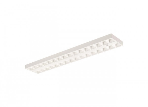 Luminaires tertiaire et scolaire surface et suspendu - optix plafonnier led basse luminance montage en saillie 1500 2l 47w 7000lm 840 d/i ho aluminium ssa