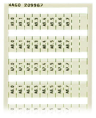 Marquage wsb vertical a0.0 à a9.7 (1x)