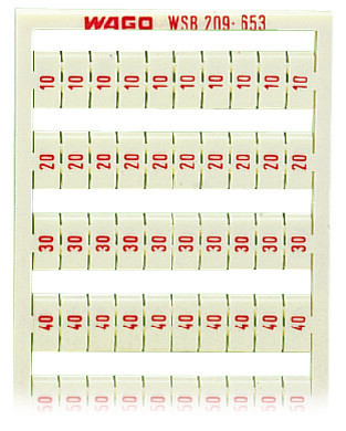 Marquage wsb vertical 10, 20, ... 50 (20x)