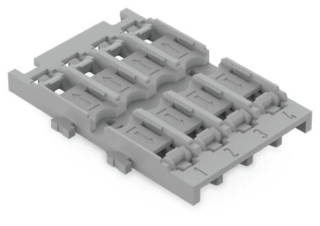 Adaptateur de montage 4 voies avec pied à encliqueter ss décharge