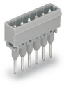 Male connector for rail-mount terminal b 1.2 x 1.2 mm pins droit, gris