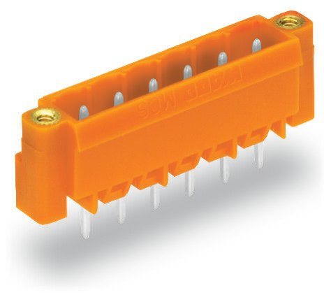 Connecteur mâle tht 1.0 x 1.0 mm solder pin droit, orange