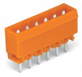 Connecteur mâle tht 1.2 x 1.2 mm solder pin droit, orange