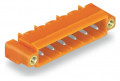 Connecteur mâle tht 1.0 x 1.0 mm solder pin coudé, orange