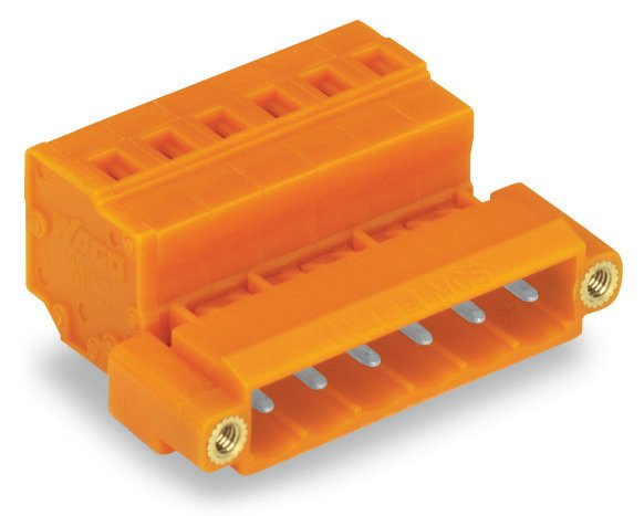 Connect male cc 5,08mm/6-pol/orange.