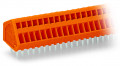 Barrette à bornes ci pas 2,54 mm 2 pôles sans poussoir, orange