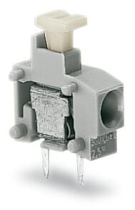 Borne modulaire pour circuits imprimés bouton-poussoir 1,5mm² pas 5/5.08mm 1 pôl