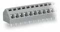 Barrette à bornes ci 7 pôles / 2,5 mm² / pas 5-5,08 mm / gris