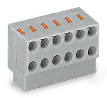 Connecteur femelle multipolaires 2 x 4 pôles