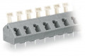 Borne pour circuits imprimés bouton-poussoir 2,5mm² pas 7.5/7.62mm 8 pôles, gris