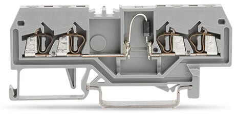 Borne à diodes 4c / 1,5 mm² / cfmc / gris