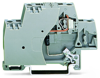 Borne avec diode de suppression et avec dérivation directe au rail ts35