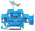 Borne à 2 étages / 2,5 mm² / n-n / bleu (option pontage horizontal)