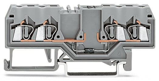 Borne à diode 1 n 4007 / 4c / 2,5 mm² / gris / circuit 2