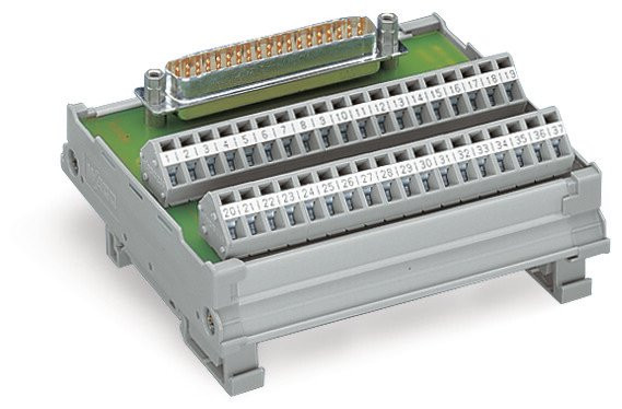 Module interface sub-d mâle 50 pôles dans boîtier support (pour cordon soudé)