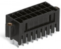 Connecteur mâle thr, 2 rangées 0.8 x 0.8 mm solder pin droit, noir