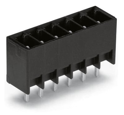 Connecteur mâle tht 0.8 x 0.8 mm solder pin droit, noir