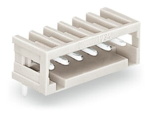 Connecteur ci mâle coudé, 4 pôles / pas 2,5 mm