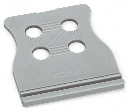 Plaque de décharge de traction largeur 6 mm / gris
