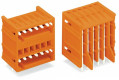 Connecteur mâle à deux étages tht 1.0 x 1.0 mm solder pin coudé, orange
