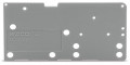 Plaque d'extrémité, encliquetable, epaisseur 1,5 mm/ gris