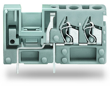 Borne modulaire de raccordement avec possibilité de pontage, 2c, pas 5 mm,gris