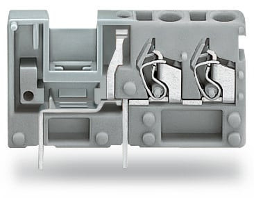 Borne modulaire de raccordement avec possibilité de pontage, 2c, pas 5 mm, bleu