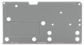 Plaque d'extrémité encliquetable / epaisseur 1,5 mm / bleu