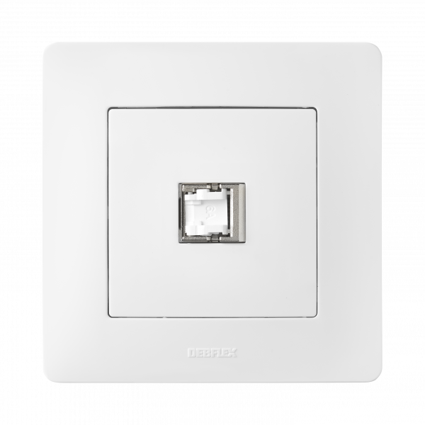 Caly prise rj45 cat6 blanc