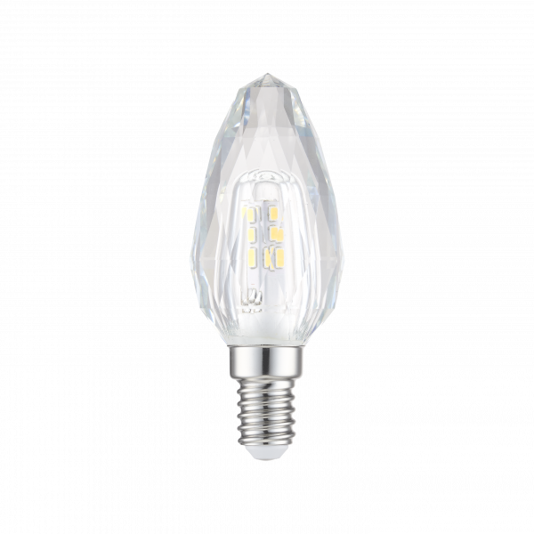 Ampoule c37 smd verre transparent e14 3,5w 4000k 300lm