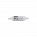 Crayon led 78mm smd verre transparent r7s 5w 3000k 400lm