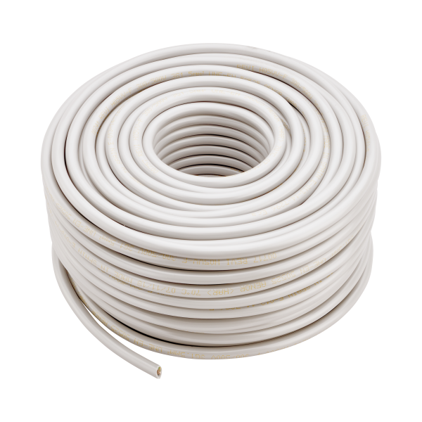 Couronne de cable ho5vv-f 3g1.5 mm² 50 m blanc