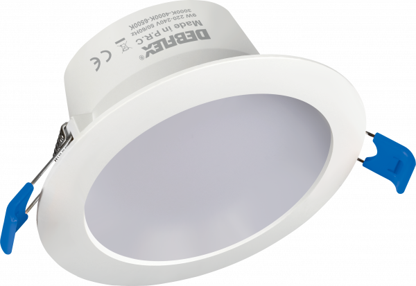 Downlight ø90mm smd verre blanc  9w trimax 720lm