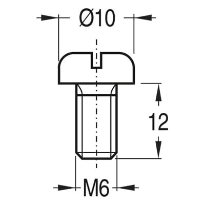 Ps833655 vis m6x12 coffret polysafe