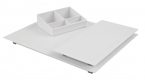 Plateau zen line plateau blanc