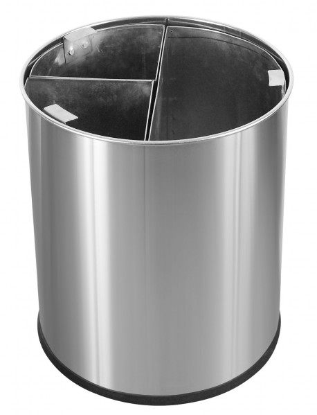 Collecteur 40l inox brossé 3 bacs